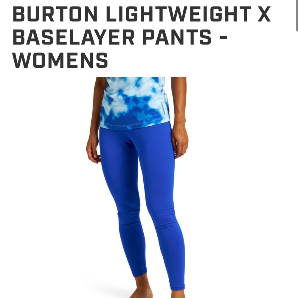 BURTON LIGHTWEIGHT X BASELAYER PANTS - WOMENS medium